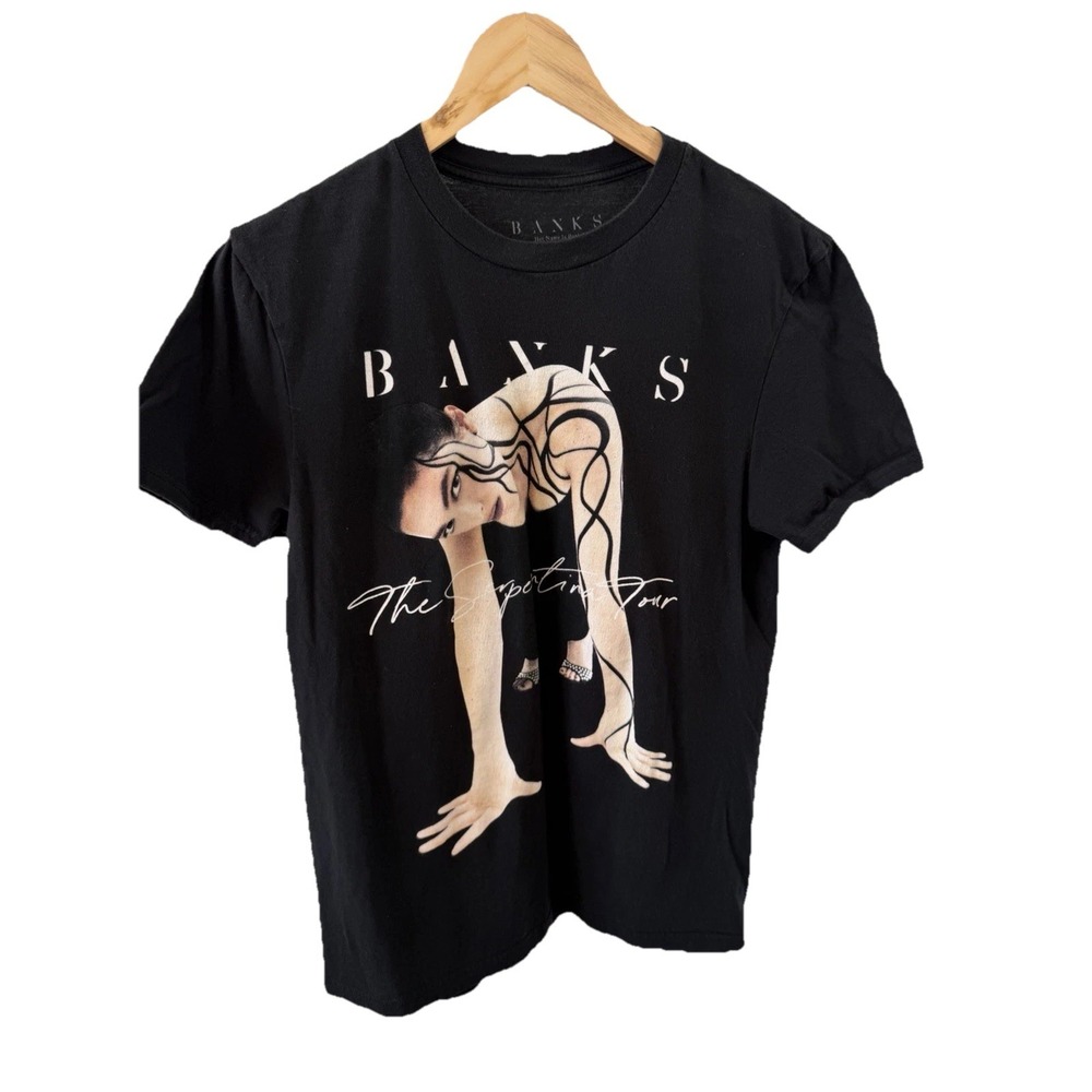 Banks Serpentina Shirt Mens Small Black Graphic Merch Top